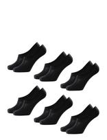 Danish Endurance - Bamboo No-Show Socks 6-Pack - Futbolo kojinės iki kulkšnių - Juoda