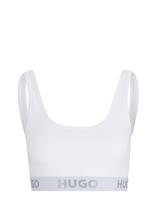 HUGO - Bralette Sporty Logo - Liemenėlė - Balta