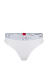 HUGO - Thong Sporty Logo - Stringai - Balta