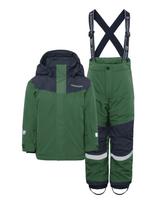 Didriksons - Skare Kids Set - Slidinėjimo kombinezonai ir komplektai - Žalia