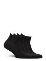 Lindex - 4-Pack High Ankle Socks - Futbolo kojinės iki kulkšnių - Juoda
