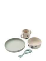 Liewood - Vivi Printed Tableware Set - Vakarienės rinkiniai - Žalia