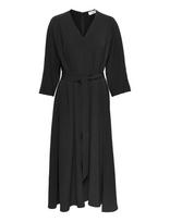 IVY OAK - Scarola Flared Open Back Dress Maxi Length - Ilga suknelė - Juoda