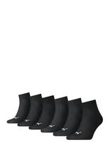 PUMA - Puma Unisex Quarter Plain 6P Ecom - Futbolo kojinės iki kulkšnių - Juoda