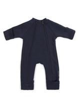Smallstuff - Jumpsuit, Merino Wool W. 2 Zip, Navy - Flisinis kombinezonas - Tamsiai mėlyna