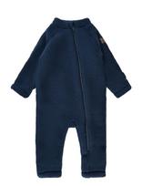 Mikk-line - Wool Baby Suit - Flisinis kombinezonas - Tamsiai mėlyna