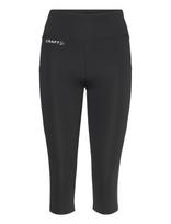 Craft - Adv Essence Capri Tights 2 W - Bėgimo-treniruočių tamprės - Juoda