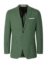 Selected - Slmslim-Oasis Linen Blz Noos - Vieneilės striukės - Žalia