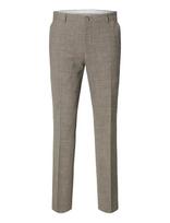 Selected - Slmslim-Oasis Linen Trs Noos - Klasikinės kelnės - Ruda