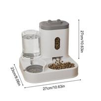 Cat Feeder Smart 2-in-1 Food Water Dispenser Cat Automatic Feeder For Outdoor Indoor Animal Kitten Puppy Feeding Watering Wet