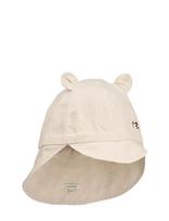 Liewood - Gorm Linen Sun Hat W Ears - Saulės skrybėlė - Kreminė spalva