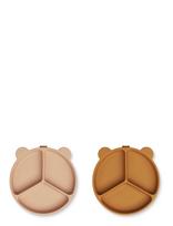 Liewood - Stacy Divider Suction Plate 2-Pack - Lėkštės - Rožinė