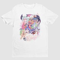 Darkstalkers Game Characters Collage Art Premium T-shirt Unisex S įvairiaspalvis