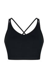 ZEBDIA - Sports Bra W./Slim Straps - Sportinė liemenėlė - Juoda