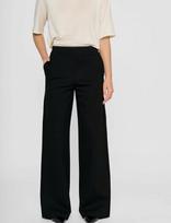 Residus - Leia Wide Pant - Plačios kelnės - Juoda