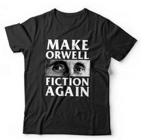 1984 Tshirt Make Orwell Fiction Again Unisex & Kids - Big Brother Conspiracy Gov S įvairiaspalvis