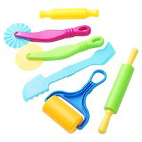 Children's Polymer Clay DIY Tool Set: 6-Piece Roller & Embossing Tools for Sculpting