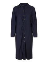 Second Female - Christie Dress - Iki kelių ir midi suknelės - Tamsiai mėlyna