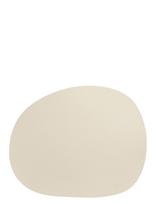 Aida - Raw Buffalo - Dækkeserviet 95% Genbrugslæder Warm Nude  1 Stk 41X33,5 Cm - Padėkliukas - Smėlio