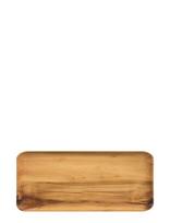 Aida - Raw Teak Wood - Rectangular Plate - Medinė pjaustymo lenta