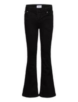 Grunt - Grtexas Low Flare Black - Platūs džinsai - Juoda