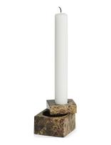 WOUD - Jeu De Dés 1 Candle Holder - Žvakių laikiklis - Ruda