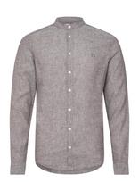 Casual Friday - Cfanton Ls Cc Linen Shirt - Lininiai marškiniai - Pilka