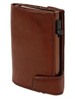 Tony Perotti - Furbo Cardholder W/ Banknote And Coin Pocket - Klasikinė piniginė - Ruda