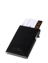 Tony Perotti - Furbo Slim Cardholder With Outside Card Slot - Kortelių dėklas - Juoda