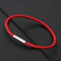 Minimalistinis raudonas laimės siūlo apyrankė vyrams moterims 7 spalvos norų audinio apyrankė poros virvės apyrankė draugystės papuošalas Pulsera 20.5cm 8Inch raudona