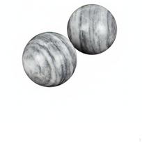 Jade Fitness Handball Improves Dexterity Chinese Health Ball Smooth Polished Surface Light Green Jade
