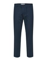 Selected - Slm172-Slimtape Brody Linen Bld Pnt Noos - Lininės kelnės - Tamsiai mėlyna