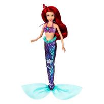 Oficiali dainuojanti Arielės lėlė - Disney princesių žaislai Jūros mergaičių žaislai su žvilgančiu kostiumu Organzos uodega Judama Blizgučių detalės Stilinga