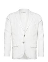 Lindbergh - Cotton Linen Blazer - Vieneilės striukės - Balta