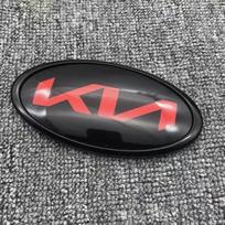 XKHI6 Automobilio priekinio variklio dangčio emblema Galinės bagažinės ženklelis KIA sportage ceed sorento cerato optima picanto rio soul k3 k5 stonic Lipduko montavimas 115 x 58mm