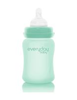 Everyday Baby - Glass Baby Bottle Healthy + Mint Green 150Ml - Kūdikių buteliukas - Žalia