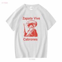 New Rare Zapata Vive Cabrones Zapatista Revolucion Sub Comandante Marcos EZLN Emiliano Retro T Shirt Vintage Style vintage S įvairiaspalvis