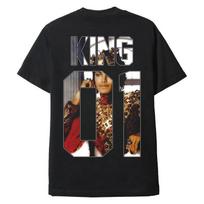 KING 01 MICHAEL JACKSON T-Shirt 100% Cotton Graphic Tee Men Women Summer Streetwear Top S įvairiaspalvis