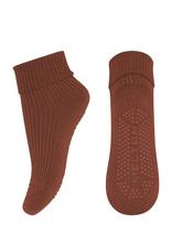 Melton - Wool Socks - Anti-Slip - Neslystančios kojinės - Ruda