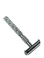 Parker - Parker 22R - Gunmetal Handle Butterfly Open Safety Razor - Skrudintuvas - Sidabro