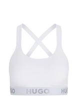 HUGO - Bralette Padded Sporty Logo - Liemenėlė - Balta