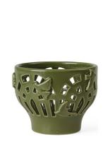 Kähler - Orangery Fyrfadsstage Ø9.5 Cm Green Garden - Žvakių laikiklis - Žalia