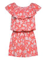Name It - Nkfvinaya Ss Playsuit Fffff Noos - Kombinezonas - Koralinė spalva