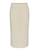 YAS - Yasassi Hw Midi Knit Skirt S. Noos - Iki kelių ir midi suknelės - Balta