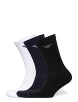 Emporio Armani - Men's Knit Short Socks - Įprastos kojinės - Balta