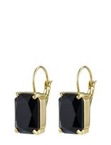 Bud To Rose - Aspen Earring Black/Gold - Kabantys auskarai - Juoda