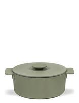 Serax - Pot Enamel Cast Iron D20 Surface By Sergio Herman - Troškintuvas - Žalia