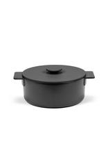 Serax - Pot Enamel Cast Iron D26 Surface By Sergio Herman - Troškintuvas - Juoda