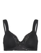 Triumph - Modern Lace+Cotton W - Pilnai dengianti liemenėlė - Juoda