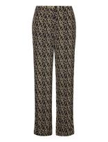 Modström - Felinemd Print Pants - Plačios kelnės - Juoda